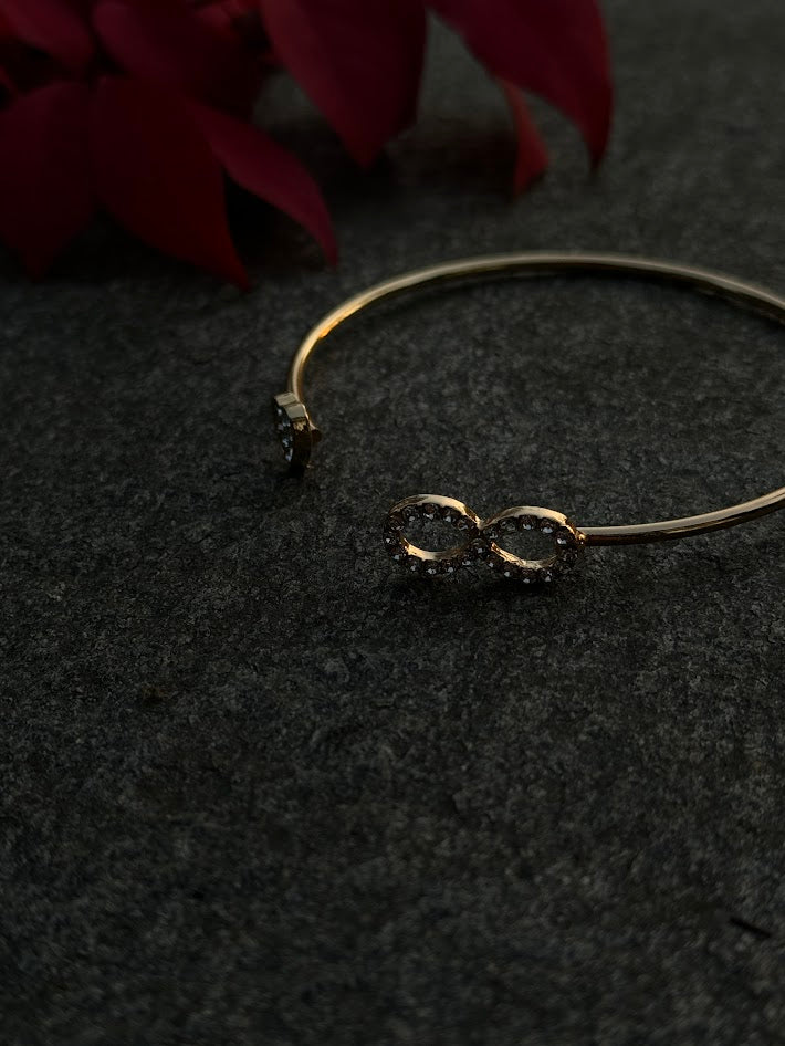 Infinity Sparkle Open Bangle