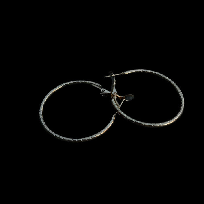 Textured Gold Hoops