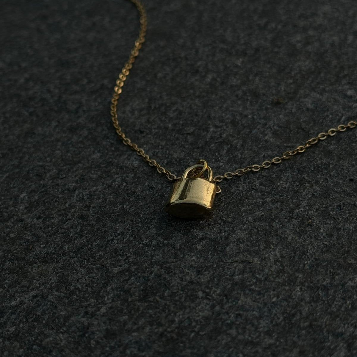 Golden Lock Necklace