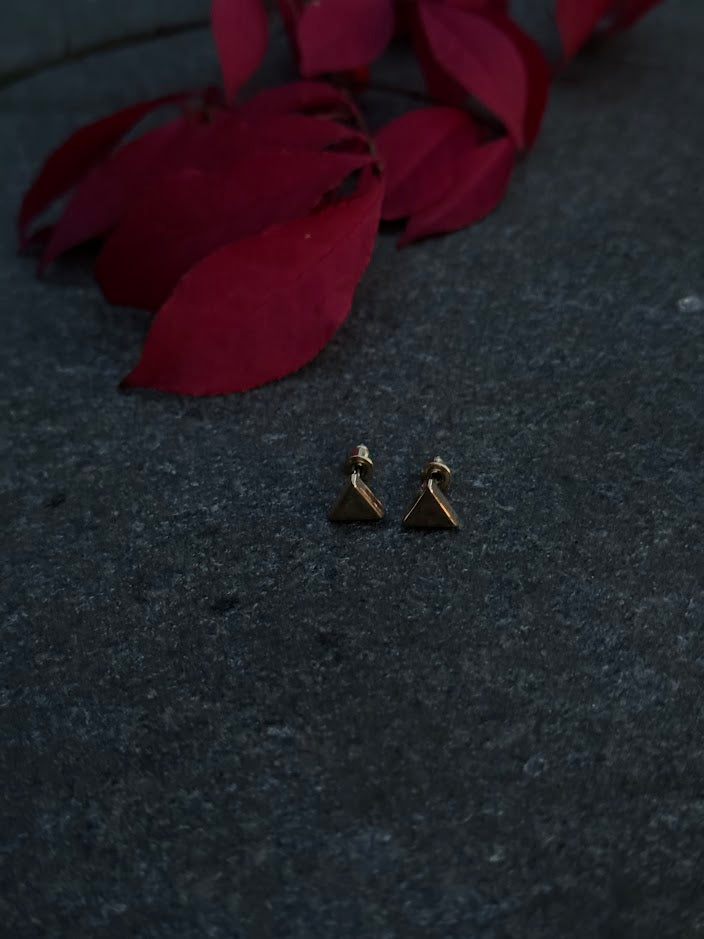 Gold Triangle Stud