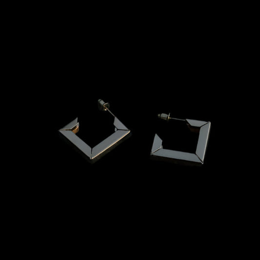 Geo Gold Hoops